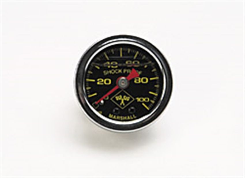 RUSSELL RUS650320 0-100 PSI Fuel Pressure Gauge Blk Face/Chrm Case