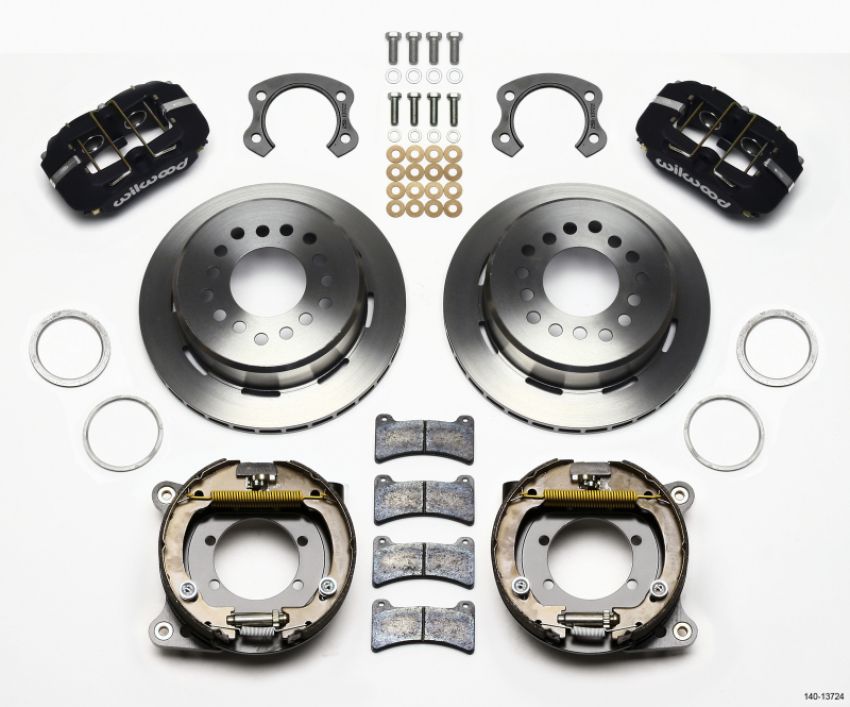 Wilwood 140-13724 Dynapro Low-Profile 11.00in P-Brake Kit Ford 8.8 Special w/2.50in Offset-5 Lug