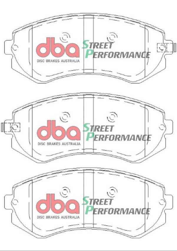 Disc Brakes Australia DB1148SP Rear Street Performance Brake Pads