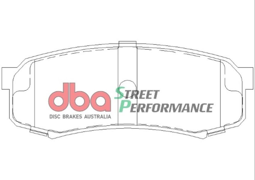 Disc Brakes Australia DB1200SP Rear Street Performance Brake Pads