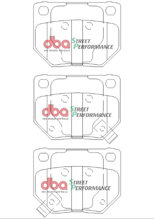 Disc Brakes Australia DB1220SP Rear Street Performance Brake Pads