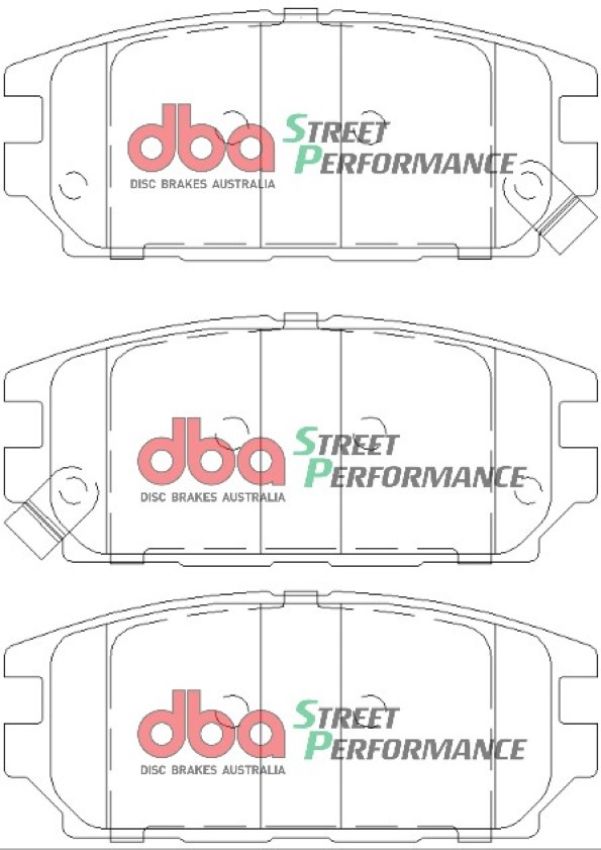 Disc Brakes Australia DB1238SP Rear Street Performance Brake Pads