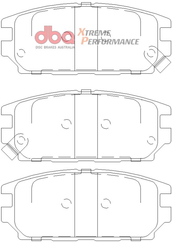 Disc Brakes Australia DB1238XP Rear Xtreme Performance Brake Pads