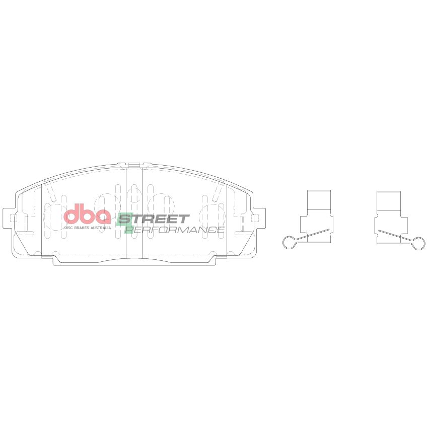 Disc Brakes Australia DB1328SP Front Street Performance Brake Pads