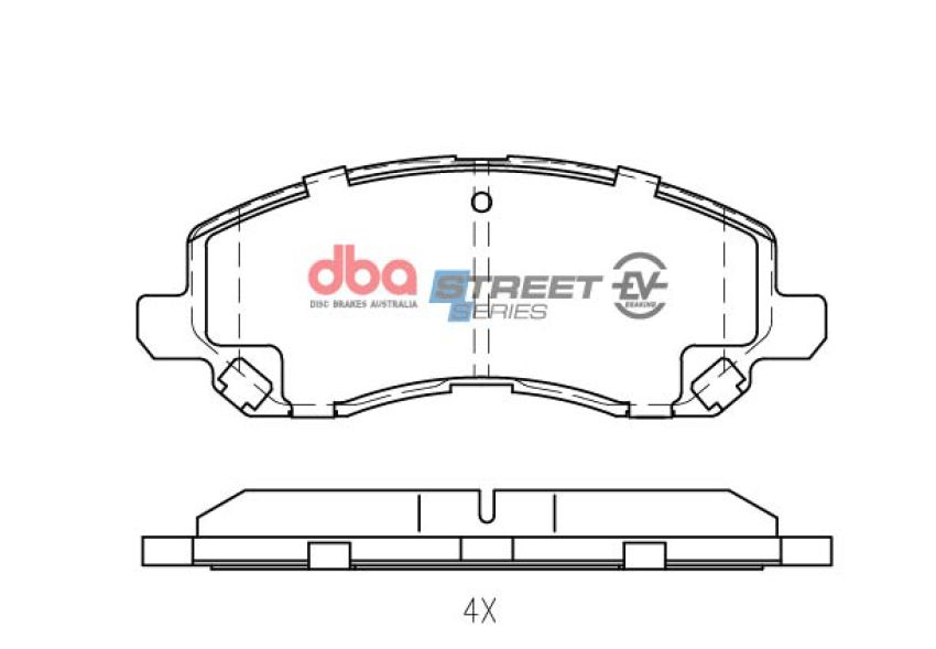 Disc Brakes Australia DB1441SSEV Front Street Series EV Brake Pads