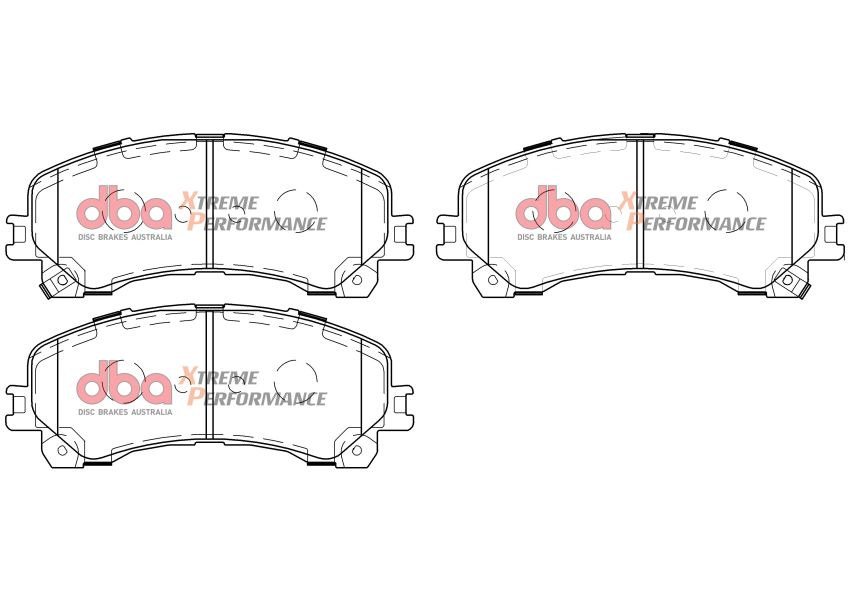 Disc Brakes Australia DB15000XP Front Xtreme Performance Brake Pads