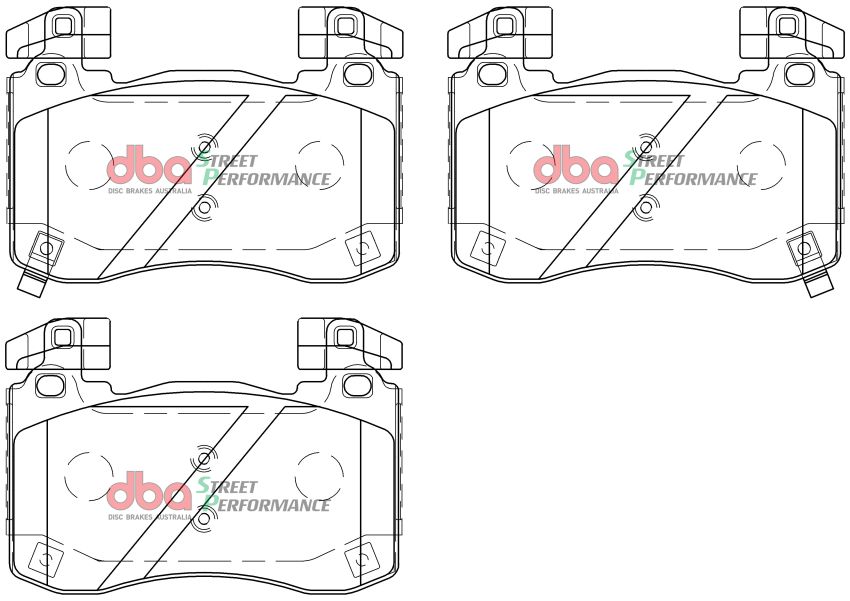 Disc Brakes Australia DB15003SP Front Street Performance Brake Pads