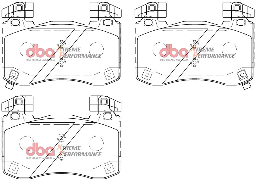Disc Brakes Australia DB15003XP Front Xtreme Performance Brake Pads