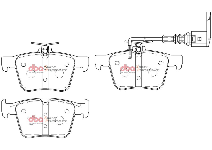 Disc Brakes Australia DB15006XP Rear Xtreme Performance Brake Pads