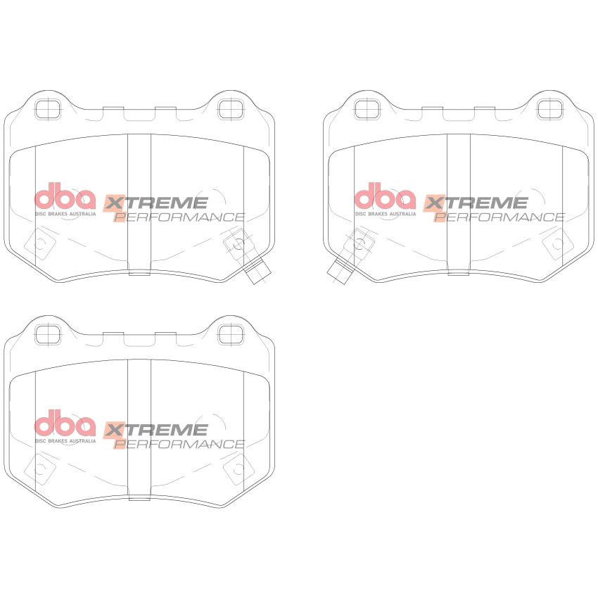 Disc Brakes Australia DB15007XP Rear Xtreme Performance Brake Pads