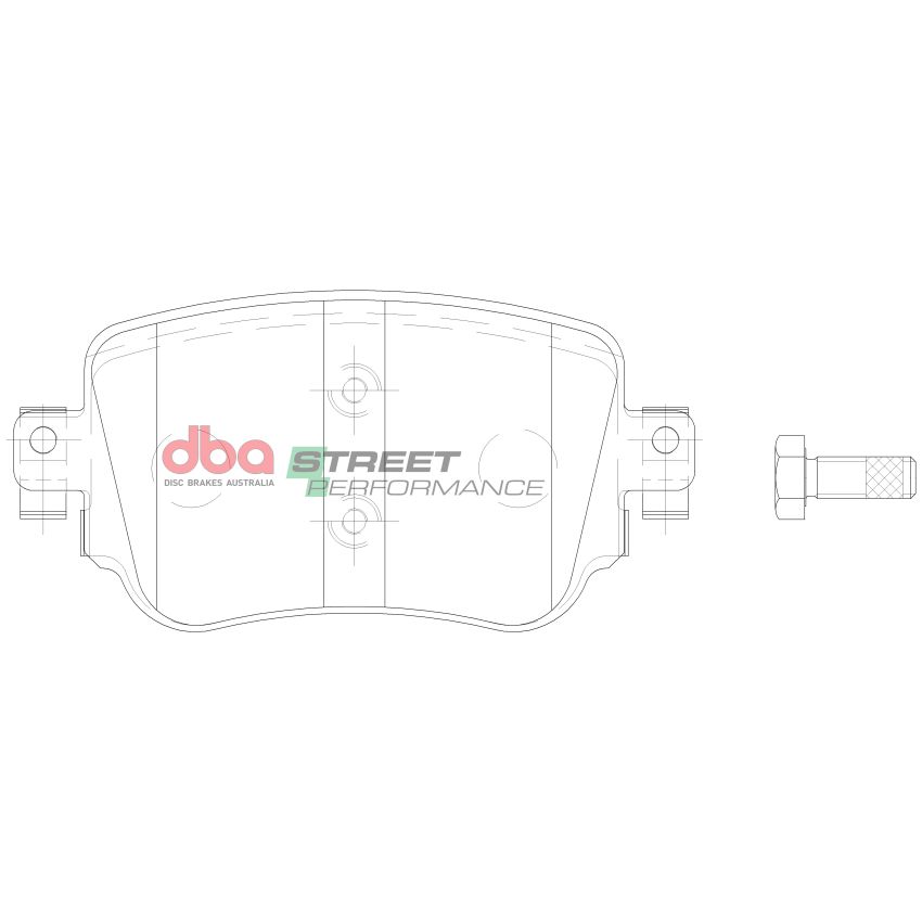 Disc Brakes Australia DB15009SP Rear Street Performance Brake Pads
