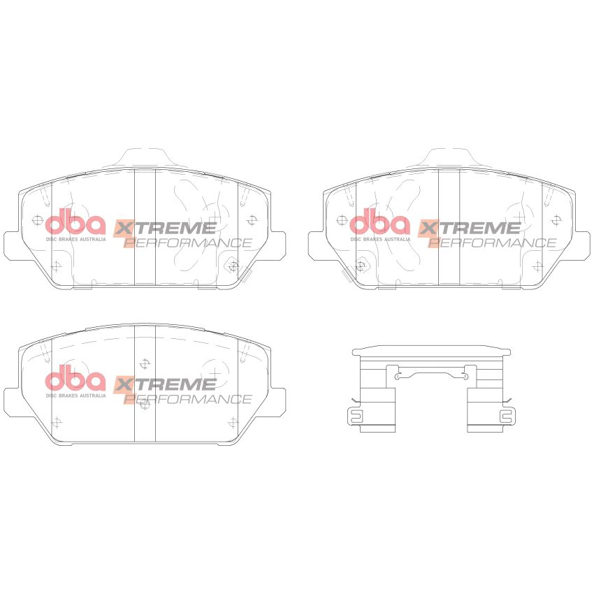 Disc Brakes Australia DB15012XP Front Xtreme Performance Brake Pads
