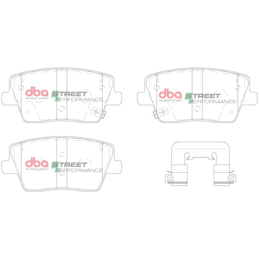 Disc Brakes Australia DB15013SP Rear Street Performance Brake Pads