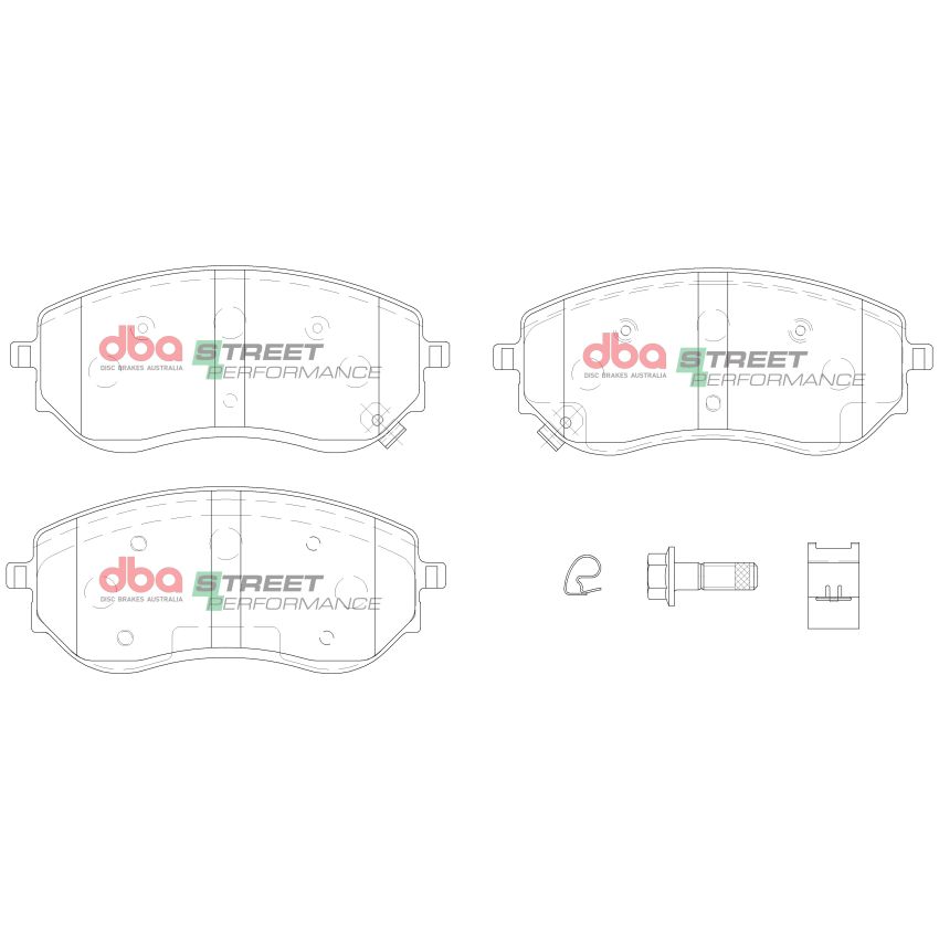 Disc Brakes Australia DB15014SP Front Street Performance Brake Pads