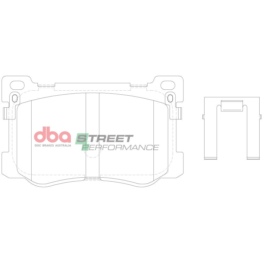 Disc Brakes Australia DB15021SP Front Street Performance Brake Pads