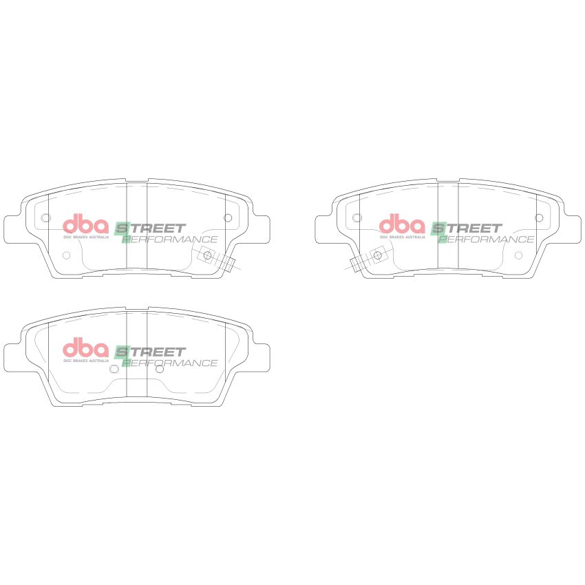Disc Brakes Australia DB15022SP Rear Street Performance Brake Pads