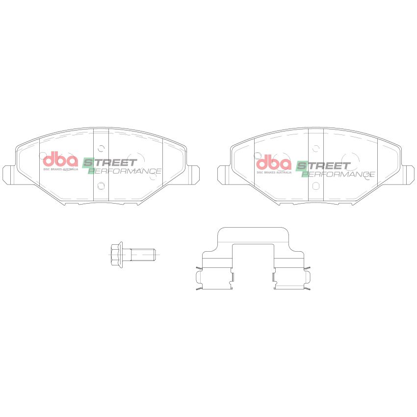 Disc Brakes Australia DB15024SP Front Street Performance Brake Pads