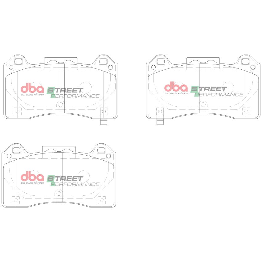 Disc Brakes Australia DB15025SP Front Street Performance Brake Pads