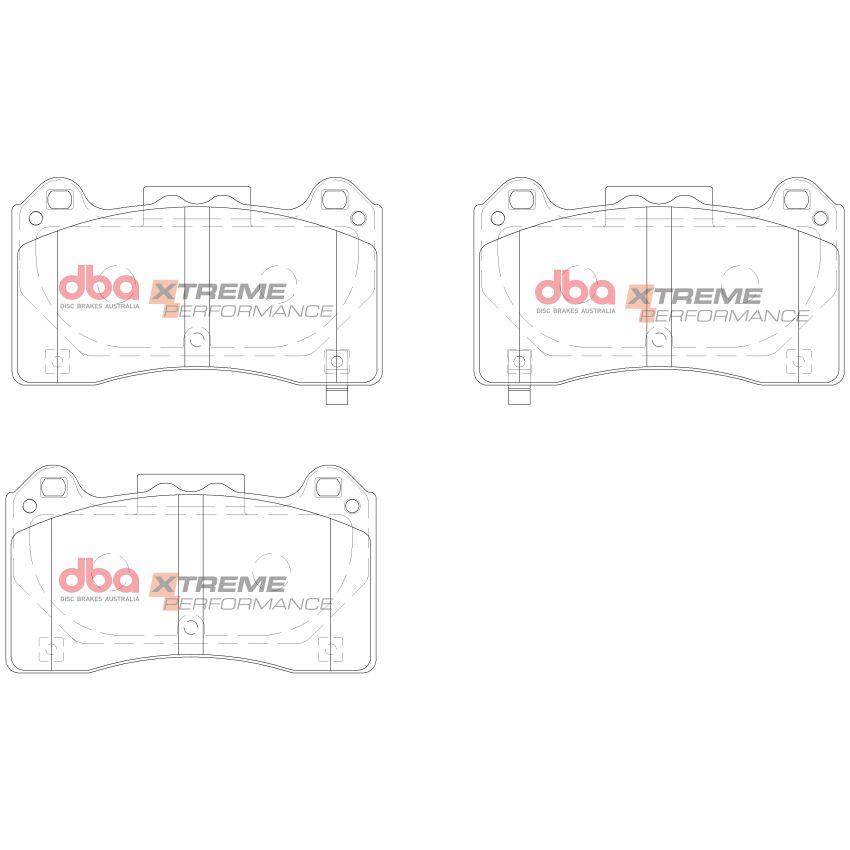 Disc Brakes Australia DB15025XP Front Xtreme Performance Brake Pads