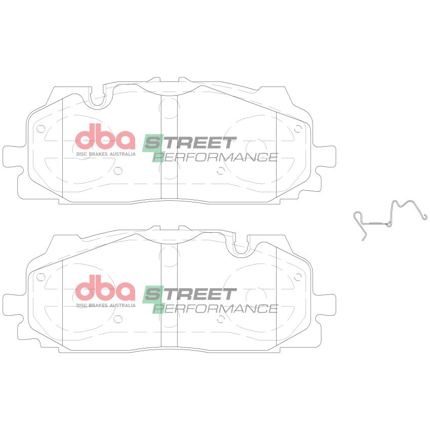 Disc Brakes Australia DB15030SP Front Street Performance Brake Pads