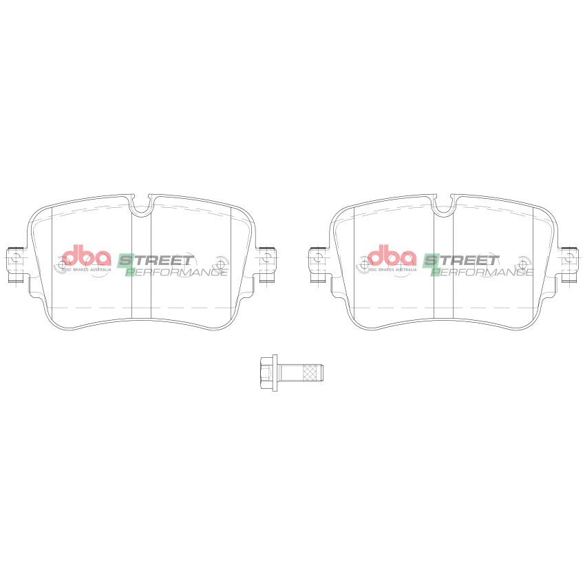 Disc Brakes Australia DB15031SP Rear Street Performance Brake Pads