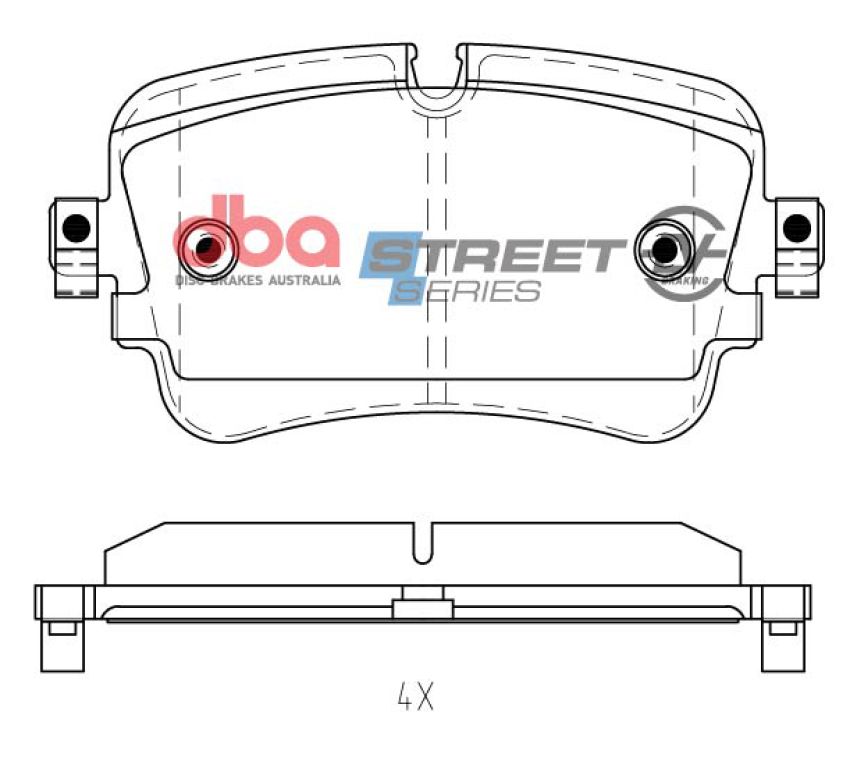 Disc Brakes Australia DB15031SSEV Rear Street Series EV Brake Pads