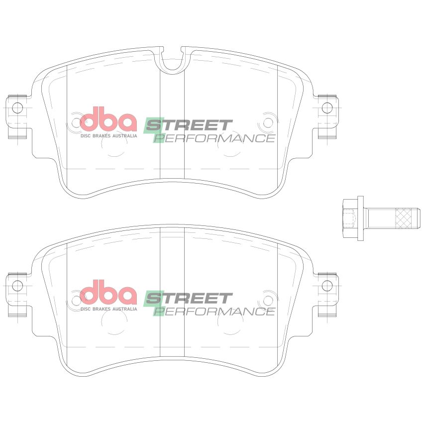 Disc Brakes Australia DB15032SP Rear Street Performance Brake Pads