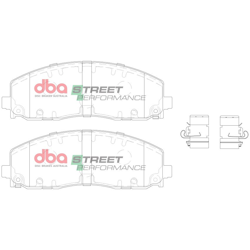 Disc Brakes Australia DB15038SP Front Street Performance Brake Pads