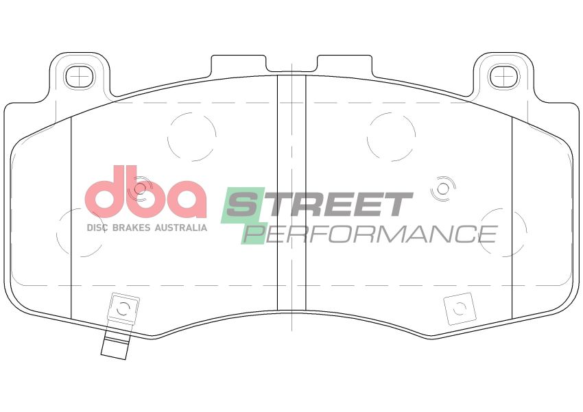 Disc Brakes Australia DB15039SP Front Street Performance Brake Pads