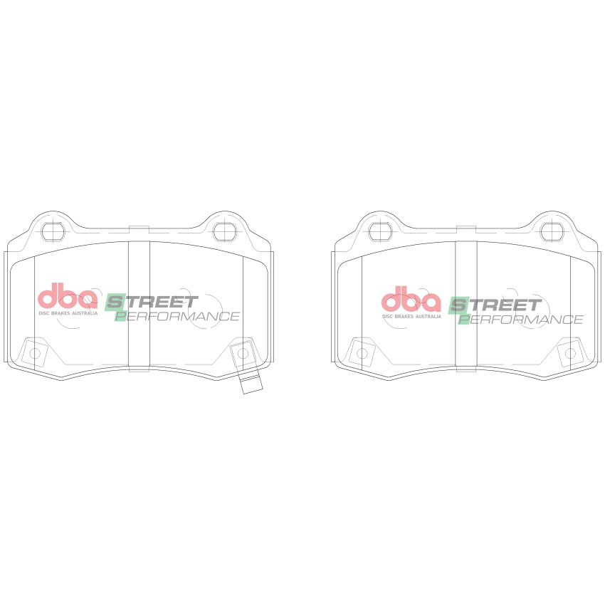 Disc Brakes Australia DB15041SP Rear Street Performance Brake Pads