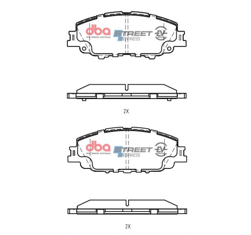 Disc Brakes Australia DB15043SSEV Front Street Series EV Brake Pads