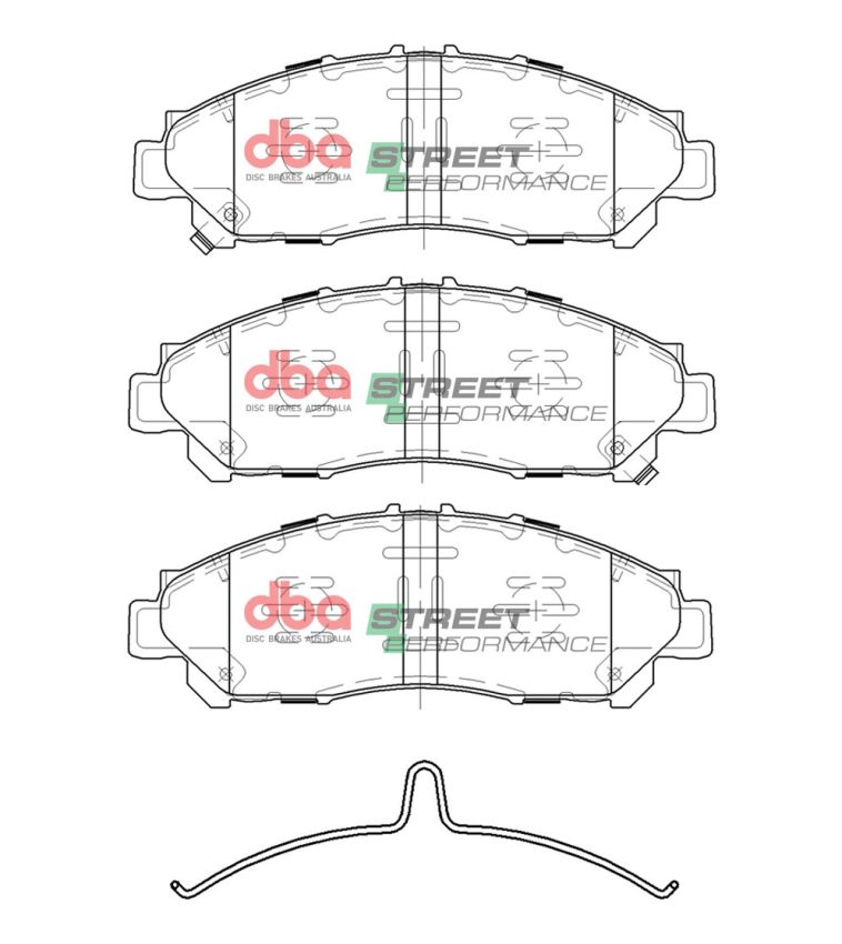 Disc Brakes Australia DB15051SP Front Street Performance Brake Pads