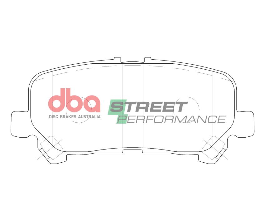 Disc Brakes Australia DB15052SP Rear Street Performance Brake Pads