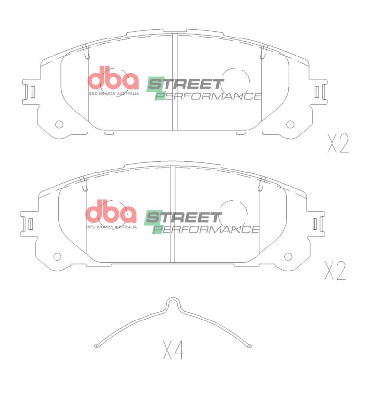 Disc Brakes Australia DB15067SP Front Street Performance Brake Pads