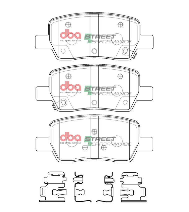 Disc Brakes Australia DB15072SP Rear Street Performance Brake Pads