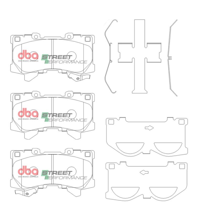 Disc Brakes Australia DB15077SP Front Street Performance Brake Pads