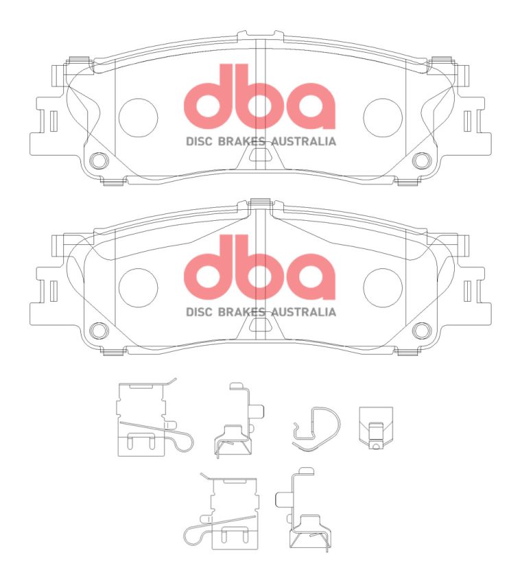 Disc Brakes Australia DB15078SP Rear Street Performance Brake Pads