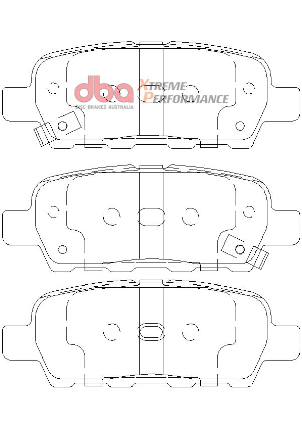 Disc Brakes Australia DB1509XP Rear Xtreme Performance Brake Pads