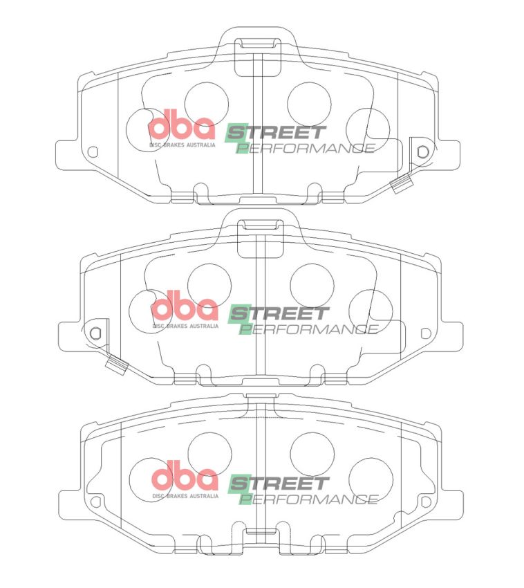 Disc Brakes Australia DB15100SP Front Street Performance Brake Pads