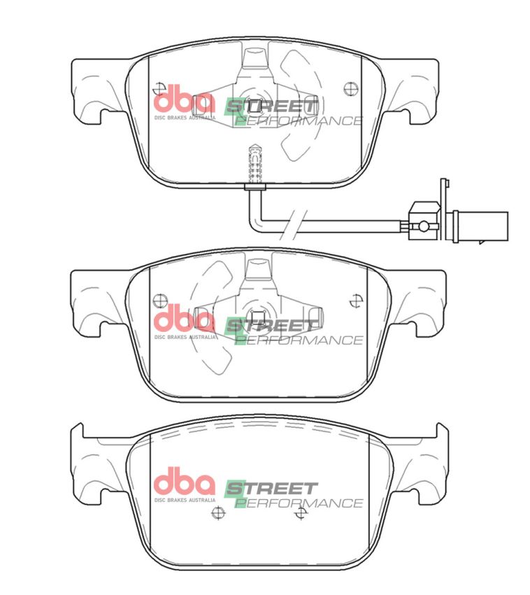 Disc Brakes Australia DB15106SP Rear Street Performance Brake Pads