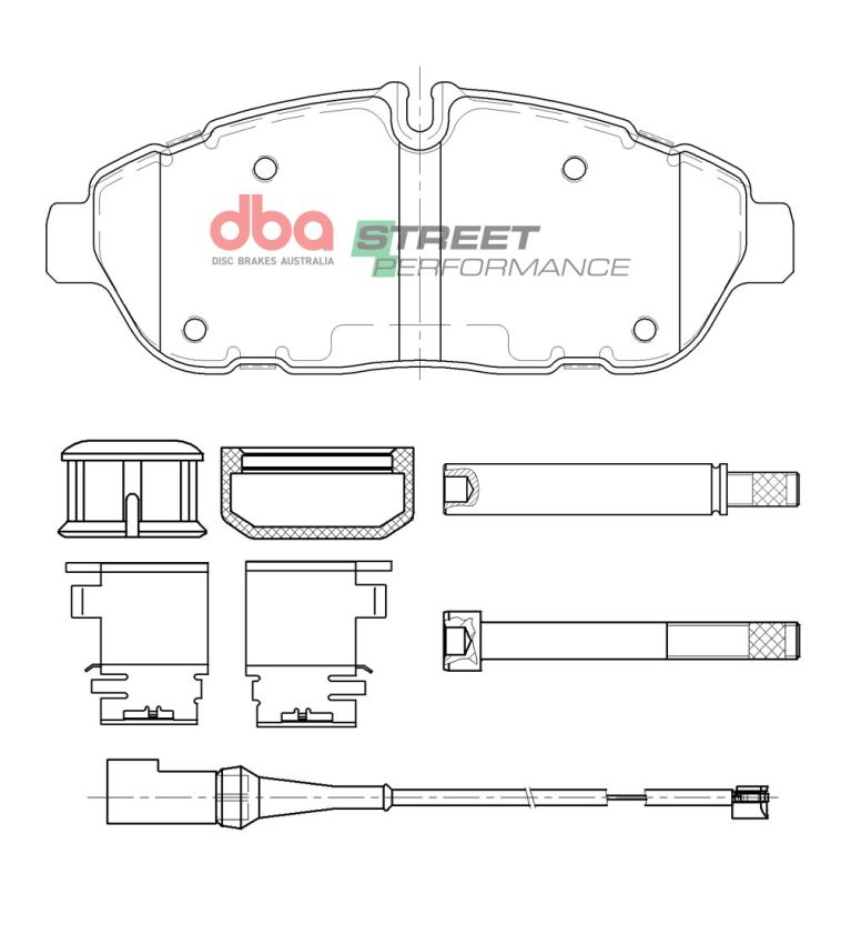 Disc Brakes Australia DB15112SP Front Street Performance Brake Pads