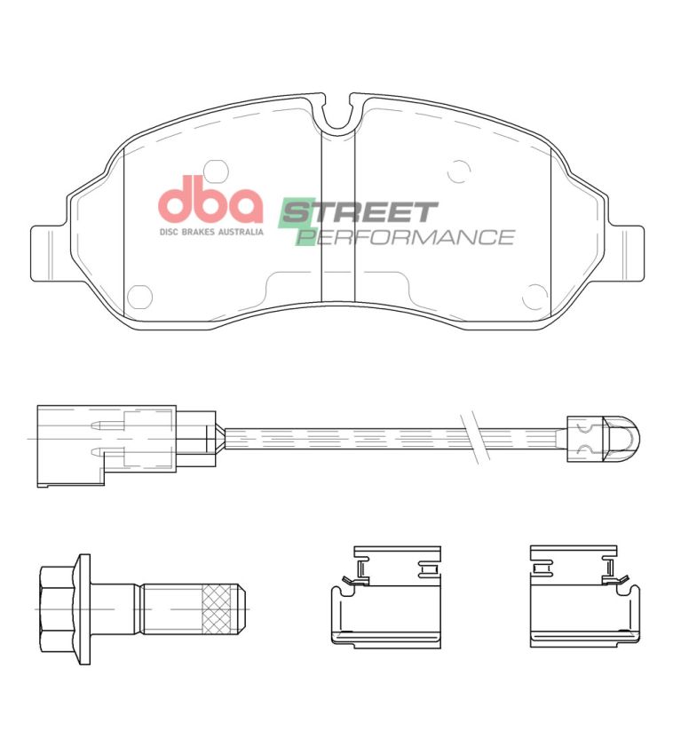Disc Brakes Australia DB15113SP Front Street Performance Brake Pads