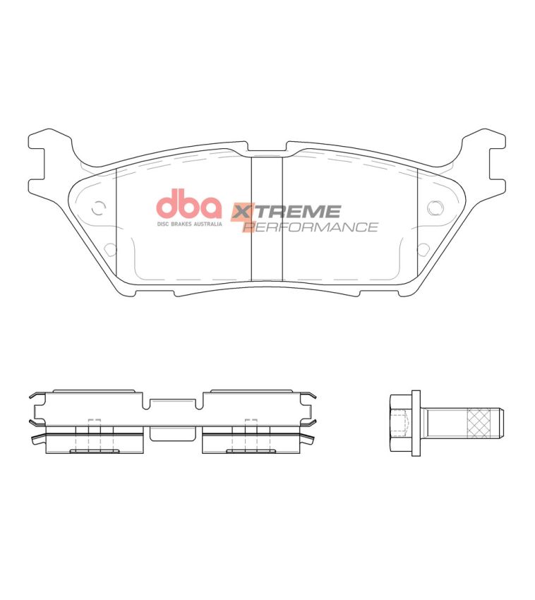 Disc Brakes Australia DB15123XP Rear Xtreme Performance Brake Pads