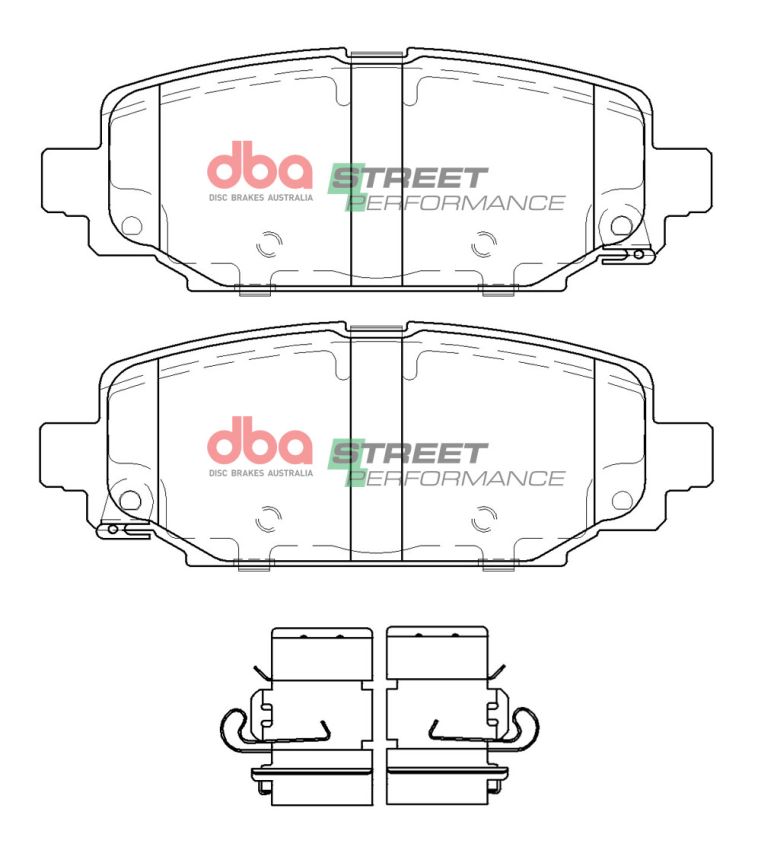 Disc Brakes Australia DB15125SP Rear Street Performance Brake Pads