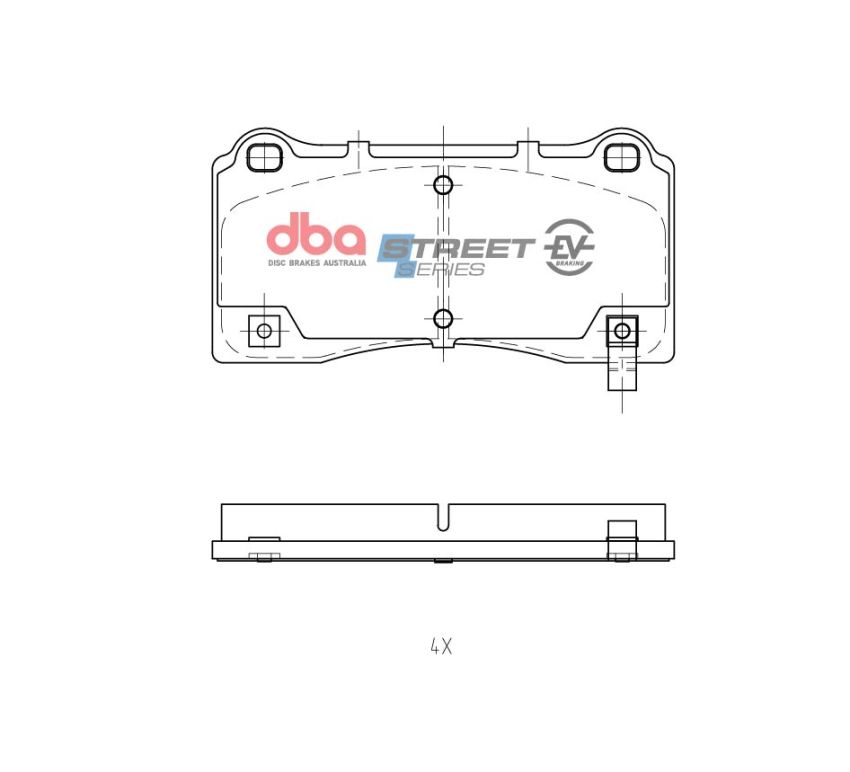 Disc Brakes Australia DB15158SSEV Front Street Series EV Brake Pads
