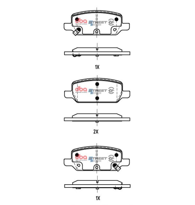 Disc Brakes Australia DB15159SSEV Rear Street Series EV Brake Pads