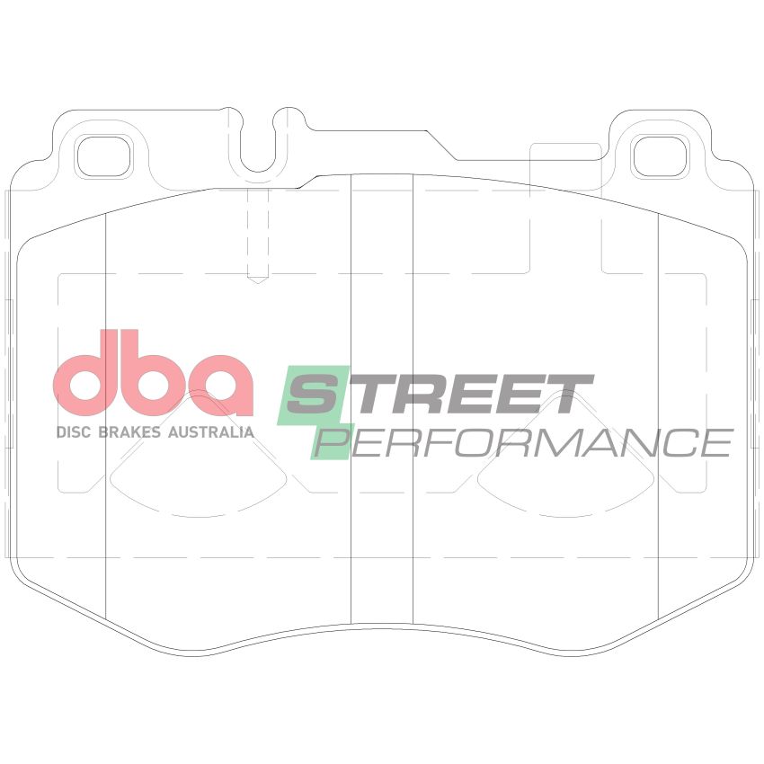 Disc Brakes Australia DB15182SP Front Street Performance Brake Pads