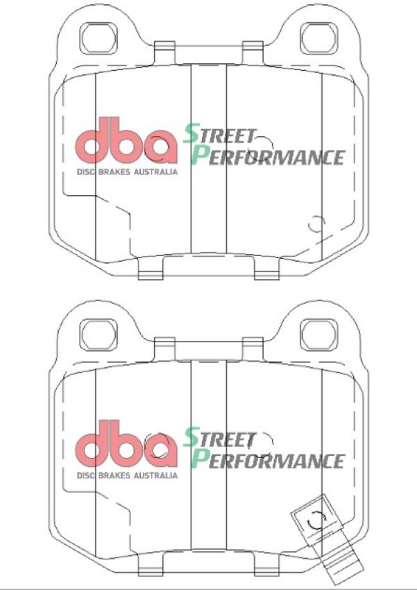 Disc Brakes Australia DB1521SP Rear Street Performance Brake Pads