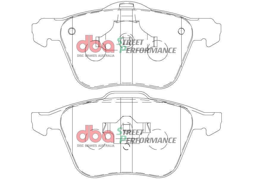 Disc Brakes Australia DB1658SP Front Street Performance Brake Pads