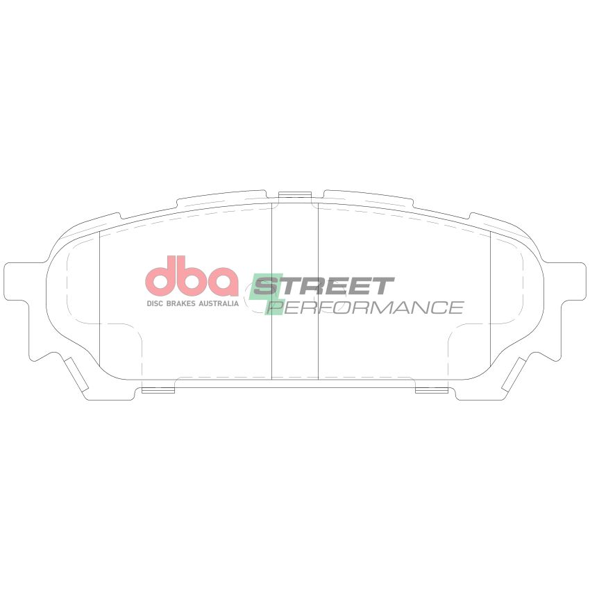 Disc Brakes Australia DB1672SP Rear Street Performance Brake Pads